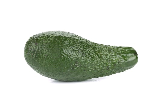 Ripe avocado. Isolated on a white background.