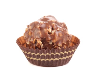 Sweet chocolate candy. Isolated on a white background.