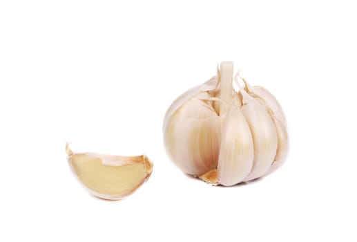 Garlic bulb. Isolated on a white background.