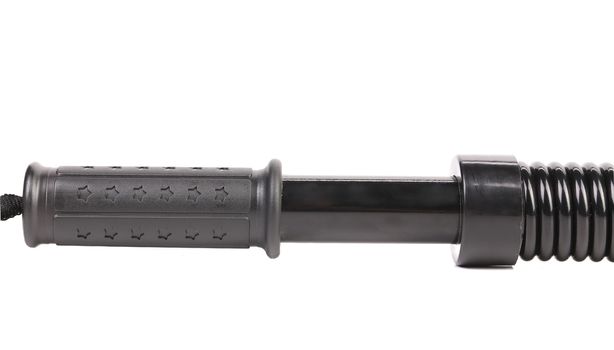 Black steel expander. Isolated on a white background.