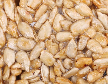 Sunflower seeds in honey.