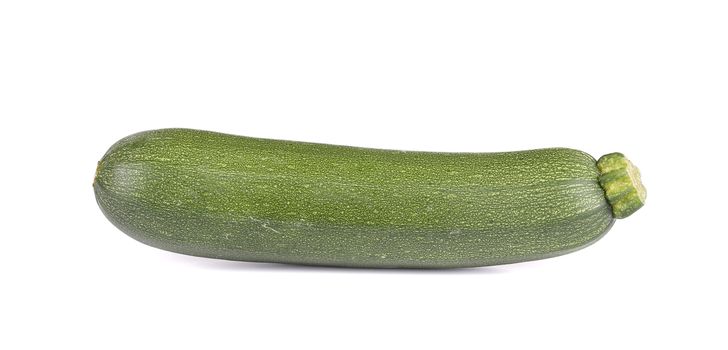 Close up of zucchini. Isolated on a white background.