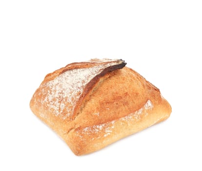 White bread. Isolated on a white background.