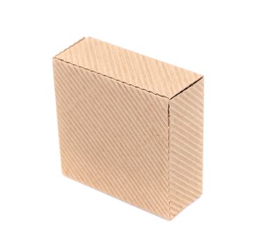 Cardboard box. Isolated on a white background.