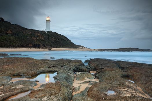 Fiierce gales, fogs, jagged rocks and many shipwrecks called for the erection of the Norah Head Lighthouse, Central Coast Australia.  Its brillian light has been seen at Sydney's South Head, 70klms away.  