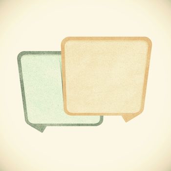 Paper texture ,Talk tag on white background