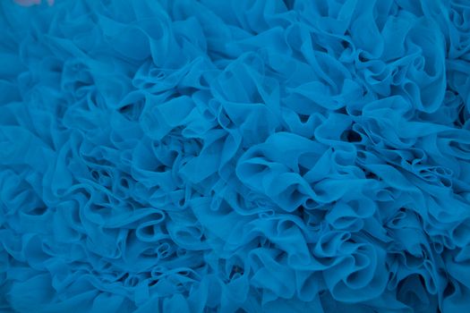 blue textured net fabric background