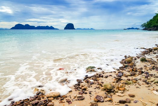 Idyllic Scene Beach at Ngai Island,Thailand 