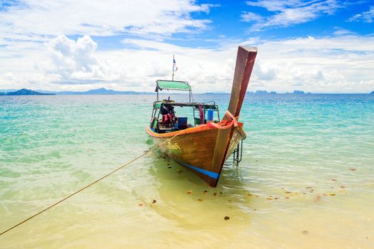 Long tailed boat at Kradan island, Thailand