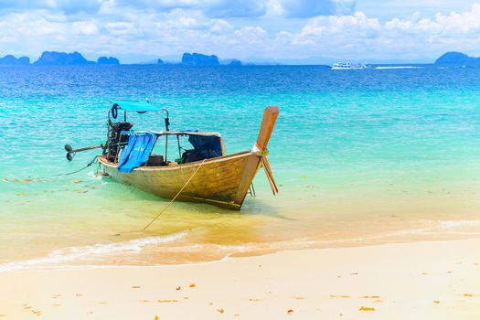 Long tailed boat at Kradan island, Thailand