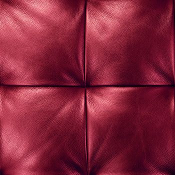 Luxury red leather close-up background