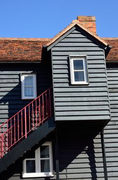 Black wooden house