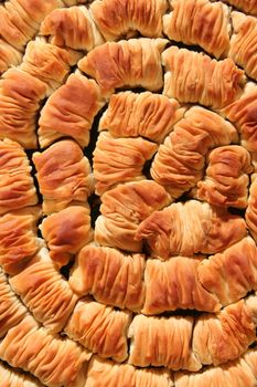 baklava as background