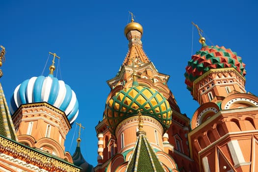 A view of the St. Basil's Cathedral, Russia, Moscow