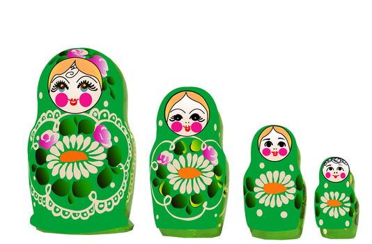 Matryoshka dolls in vector, Russian nested dolls, Babushka dolls, Russian Souvenir,