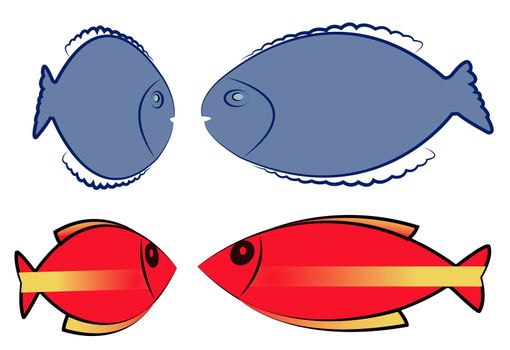 vector fish icon