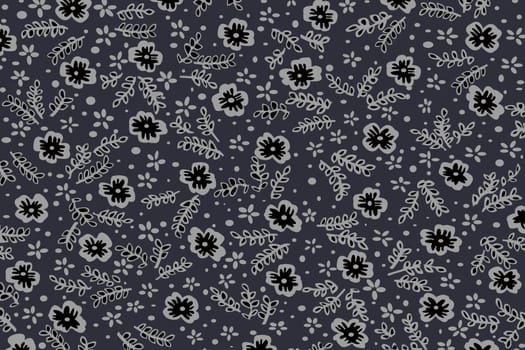 Vector flower seamless pattern