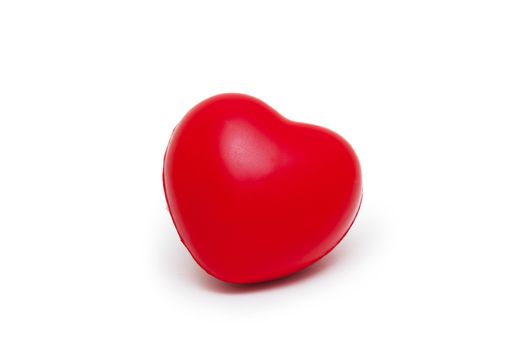 A red heart isolated on white background