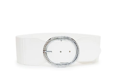 belt white color isolated 