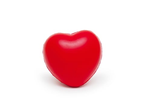 A red heart isolated on white background