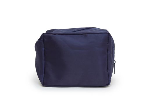 Blue bag on a white background 