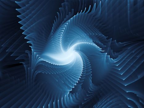 Dynamic Background series. Abstract design made of fractal motion textures on the subject of science, technology and design