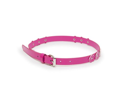 belt pink color isolated 