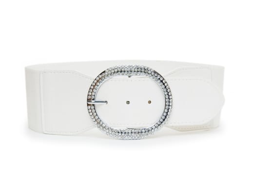 belt white color isolated