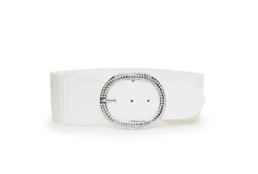 belt white color isolated 