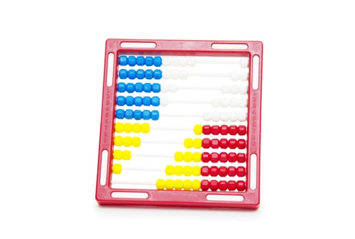 Abacus on Isolated White Background 