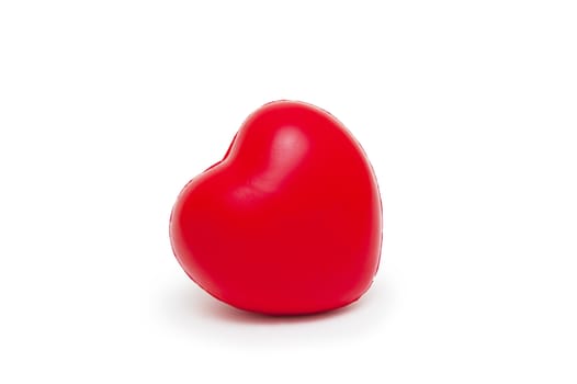 A red heart isolated on white background