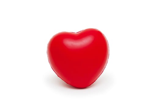 A red heart isolated on white background