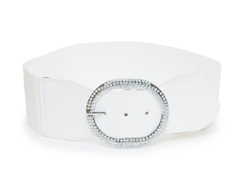 belt white color isolated 