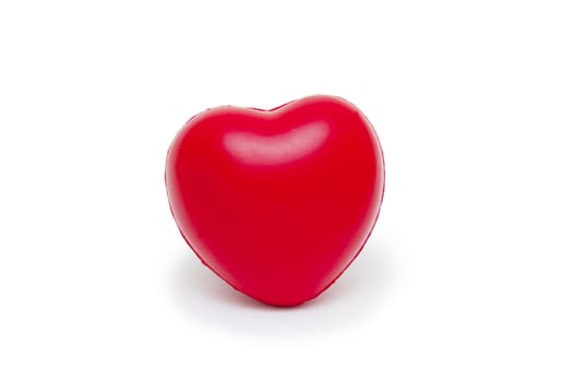 A red heart isolated on white background 