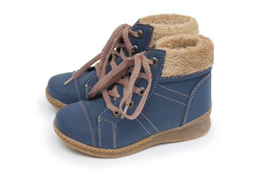 Blue children`s boots 