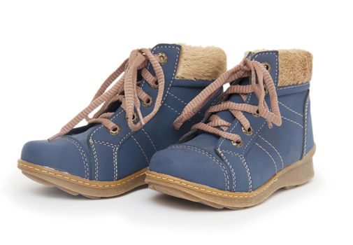 Blue children`s boots 