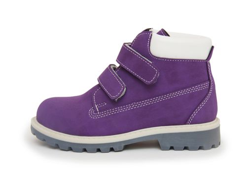 Purple children`s boot