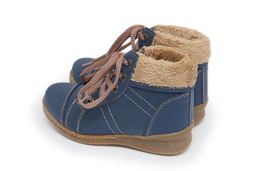 Blue children`s boots 