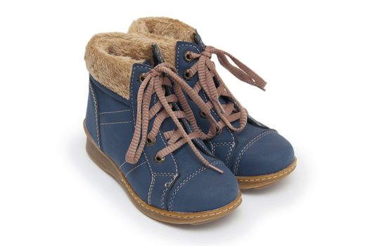 Blue children`s boots 