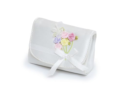 Child's handbag on a white background 