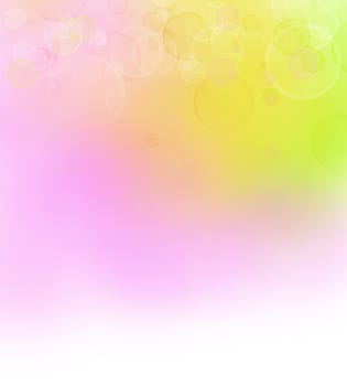 Pink, yellow and green abstract background