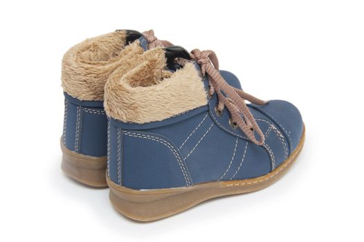 Blue children`s boots 