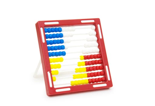 Abacus on Isolated White Background 