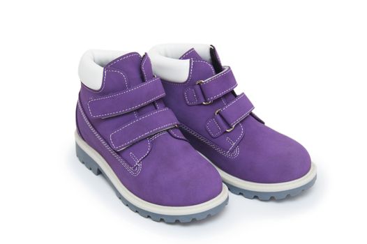 Purple children`s boots 