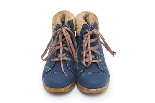 Blue children`s boots 