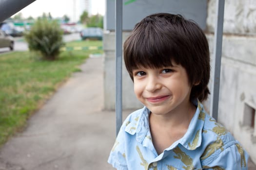 portrait of little smiling boy