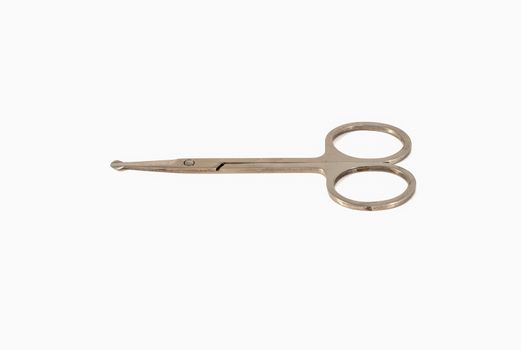 Small scissors. On a white background.