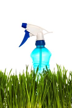 Sprayer in the Grass Isolated on the White Background