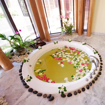 jacuzzi in spa room thailand