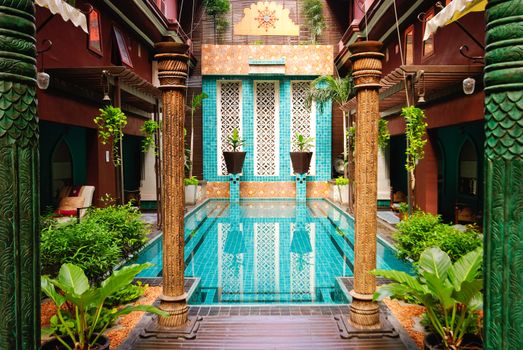 entrance to art hotel Thailand